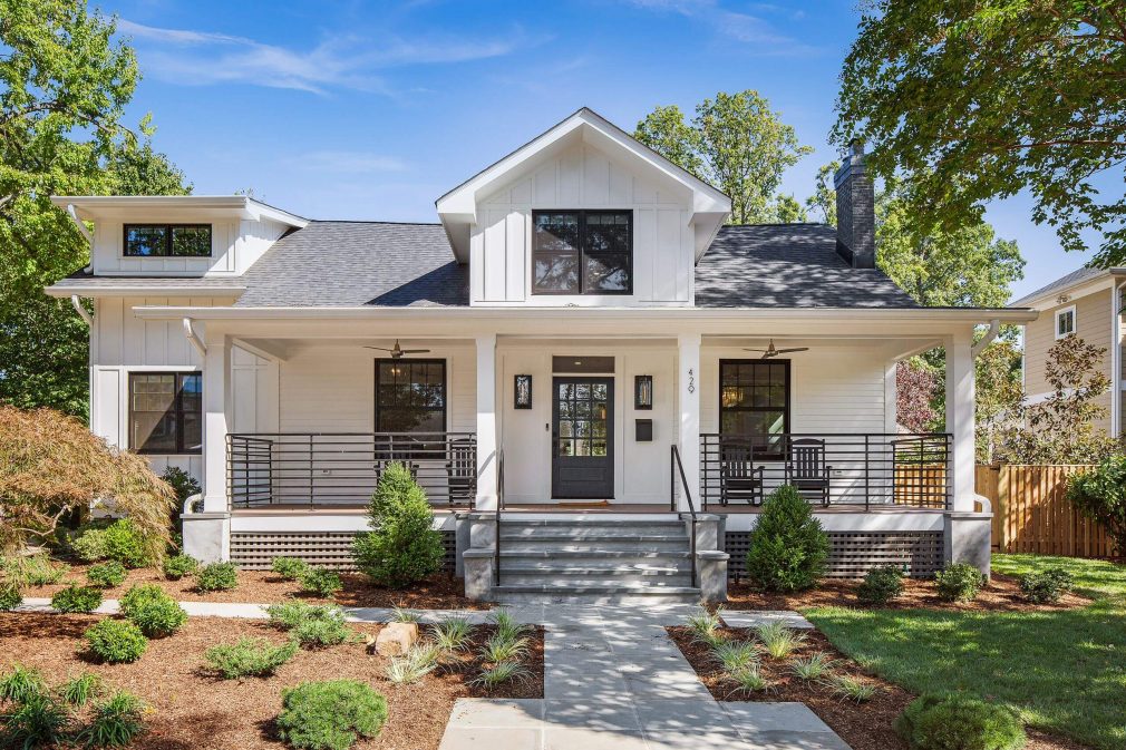 James Hardie Board and Batten siding in Arctic White Color James Hardie, cedar, vinyl siding installation and repair - best company in Greensboro, NC
