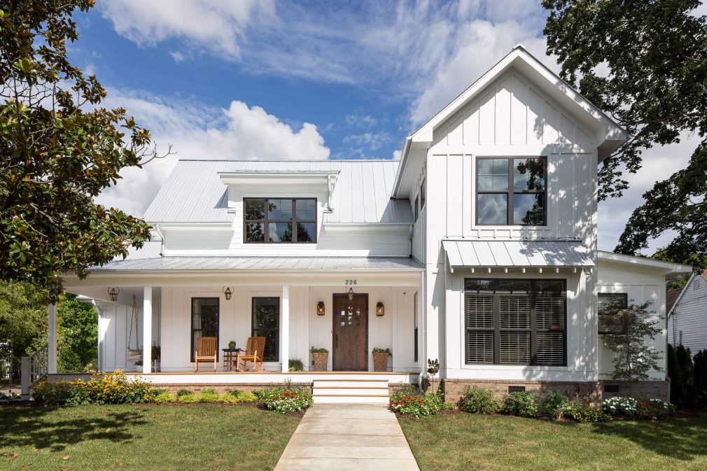 Board and Batten Siding in Arctic White Professional siding contractor in Dallas, Texas - we work with all siding designs and styles